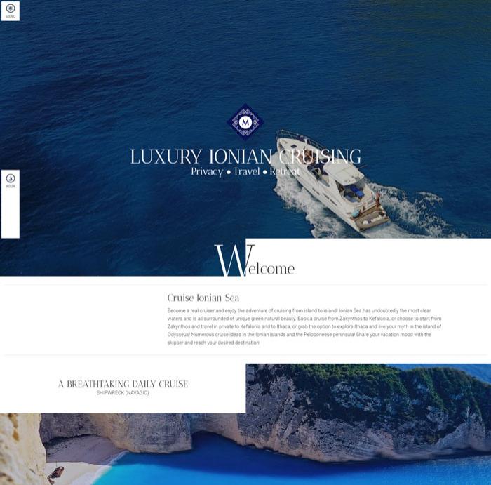 View from Zante Yachting website