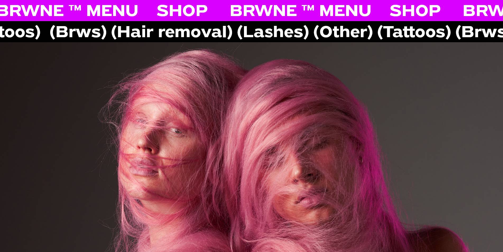 Brwne website screenshot